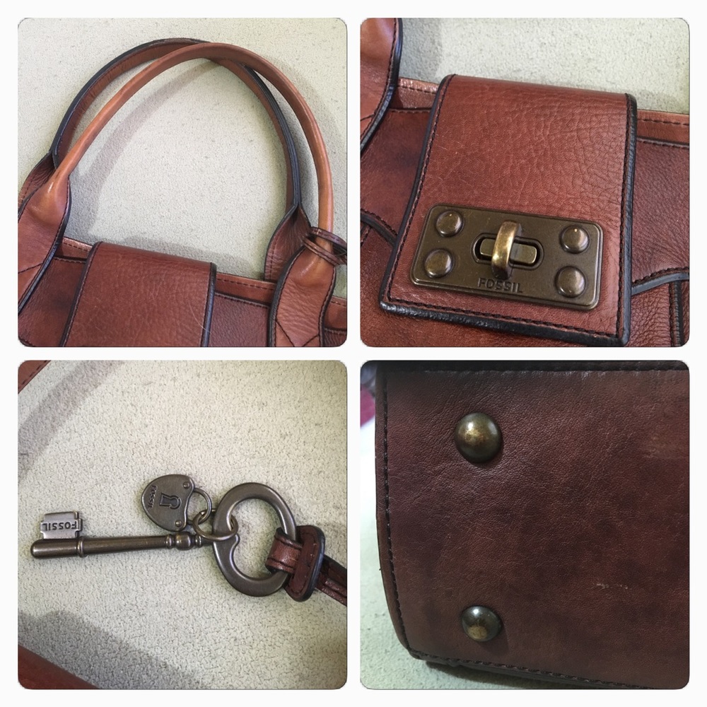 FOSSIL Vintage Reissue (VRI) Russet Weekender - Picture 7 of 8